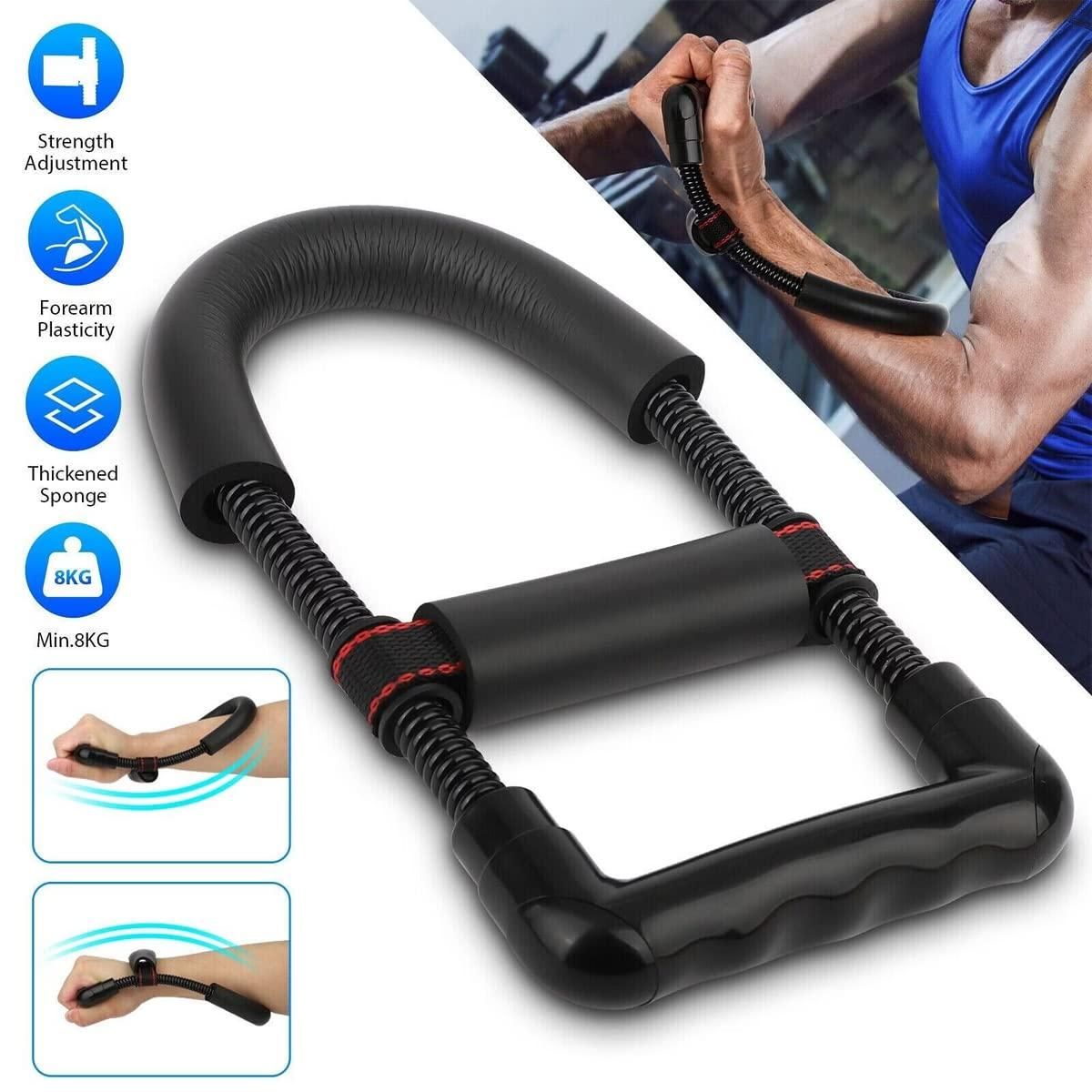 FlexiFit Adjustable Wrist Exercise Equipment: Heavy Duty Steel Grip for Fitness Workout - Wrist Strengthener for Home & Gym Use