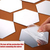 WallDaddy Mirror Stickers For Wall Pack Of 40 Flexible Mirror Size (10x12)Cm Each Hexagon