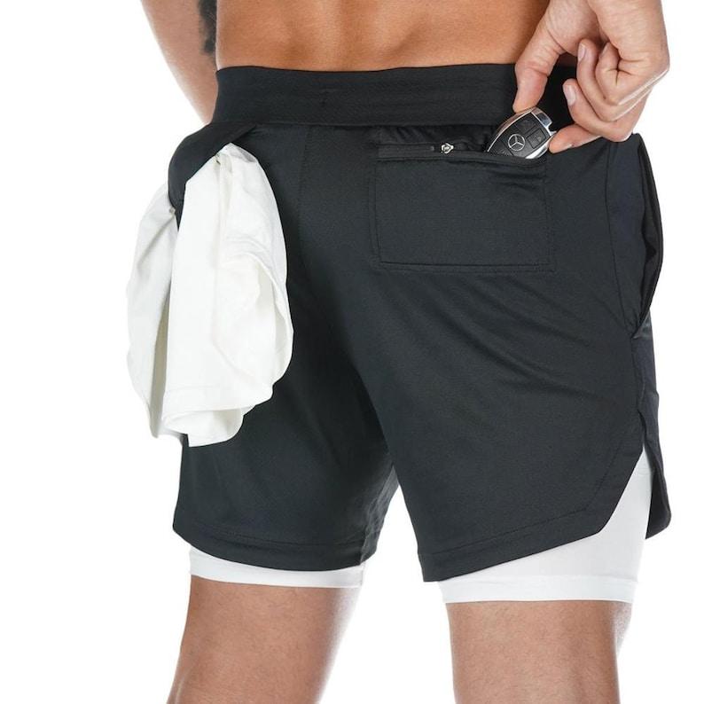 UltraFlex Pro 2-in-1 Running Shorts with Integrated Compression Leggings - Men's Fitness Apparel