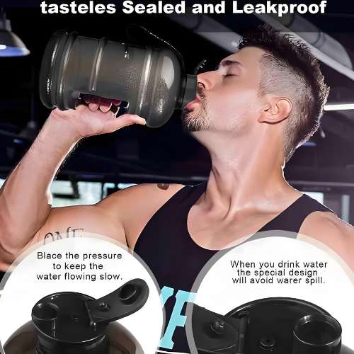 FlexiFit Hulk Gallon Nutrition Protein Shaker and Water Bottle (1.5 LTR) - BPA-Free, Leakproof, and Durable Mixer Bottle for Fitness Enthusiasts