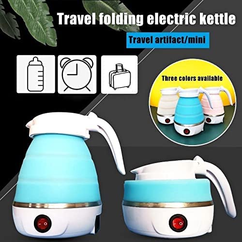 Silicone Foldable Collapsible Electric Water Kettle Camping Boiler