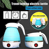 Silicone Foldable Collapsible Electric Water Kettle Camping Boiler