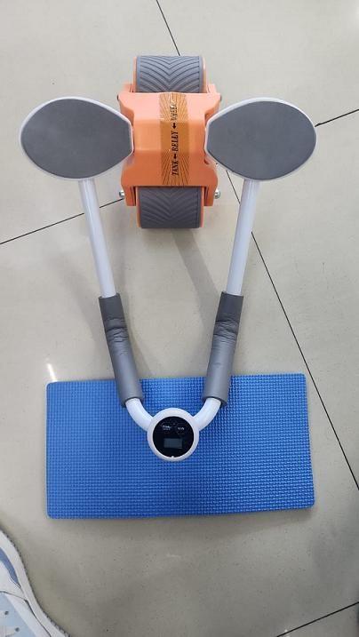 TurboCore FlexFit: 2-in-1 Automatic Rebound Ab Roller Wheel with Phone Stand - Dynamic Core Trainer for Home Gym Fitness