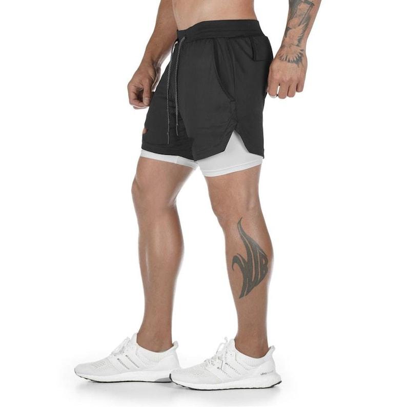 UltraFlex Pro 2-in-1 Running Shorts with Integrated Compression Leggings - Men's Fitness Apparel