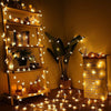 14 LED Snow Flake Fairy Lights Waterproof Indoor Outdoor for Decoration (Warm White)