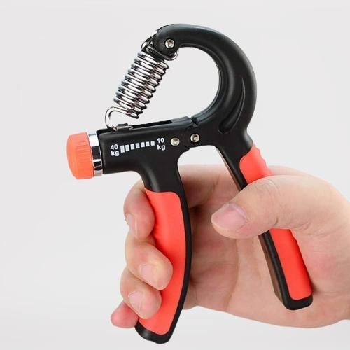 FlexiGrip Adjustable Hand Grip Strengthener: Finger Strength Trainer for Gym Workouts - Rubber & Steel Construction, Hand Grip Exerciser - Home Exercise Equipment