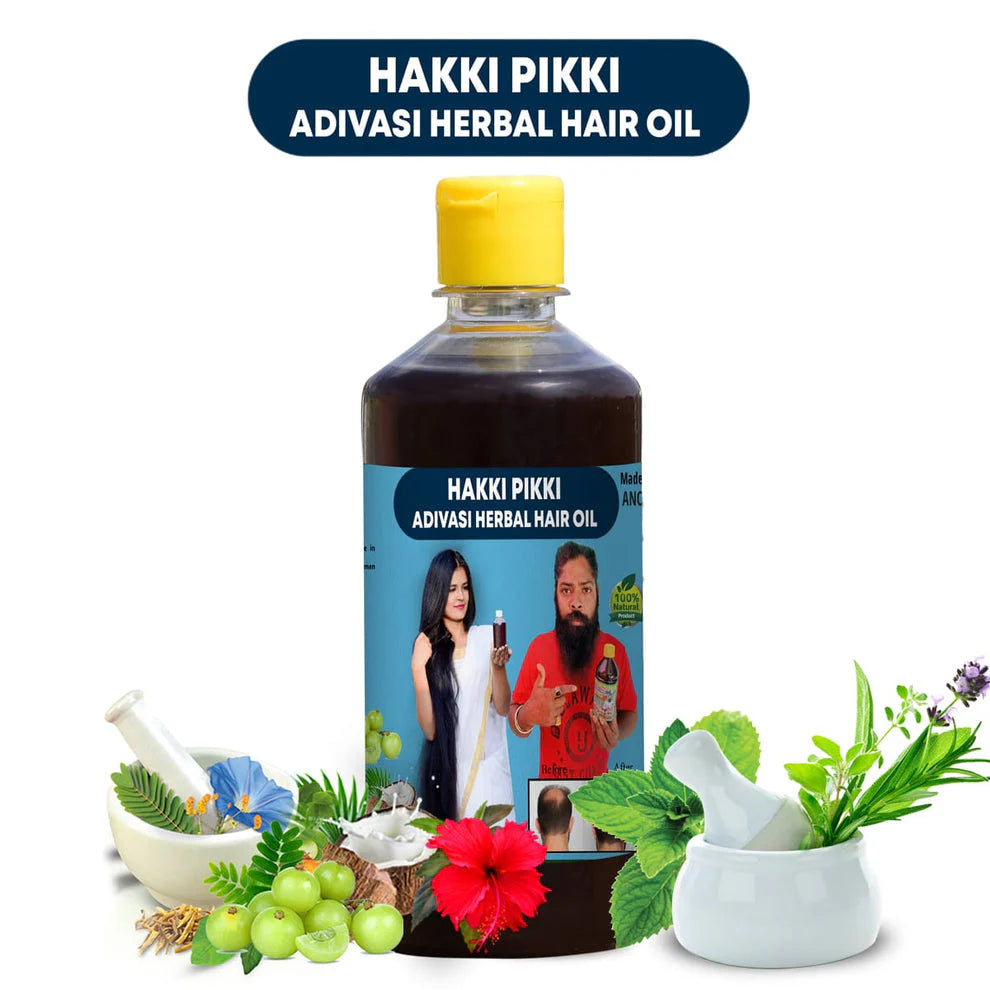 Adivasi Herbal Hair Oil - 500ML (Pack of 2)