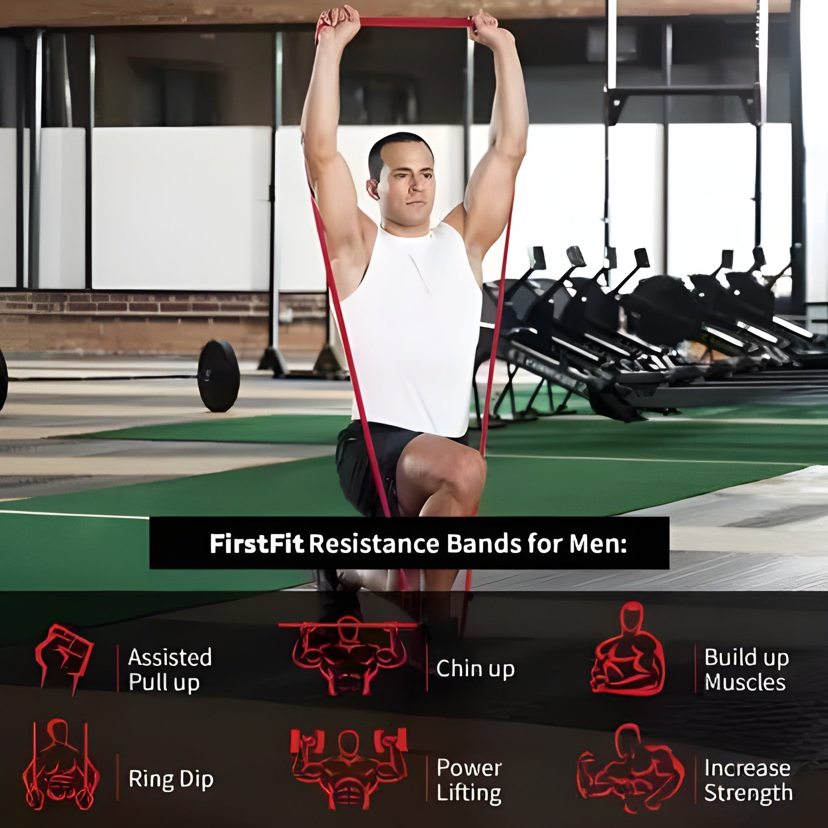 FlexiBand - Resistance Bands for Home Workout Essential for Strength Training, Rehabilitation, and Flexibility