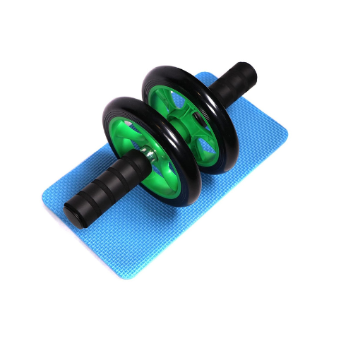 DynamicCore Pro: Abs Roller Wheel with Knee Mat - Complete Home Gym Abdominal Workout Equipment