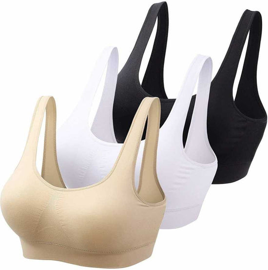 WOMEN'S COTTON SOLID NON PADDED AIR BRA | STYLISH & COMFORTABLE FRONT CLOSURE [ BUY 1 GET 2 FREE ]