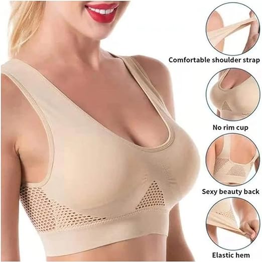 WOMEN'S COTTON SOLID NON PADDED AIR BRA | STYLISH & COMFORTABLE FRONT CLOSURE [ BUY 1 GET 2 FREE ]