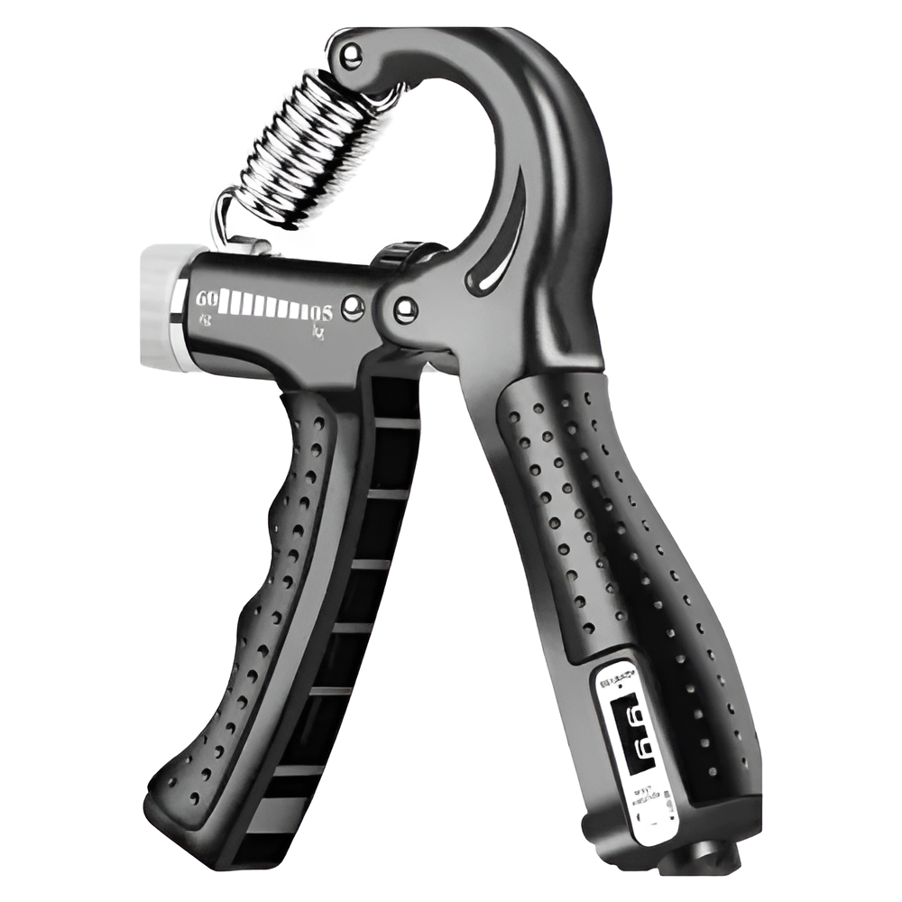 FlexiGrip Pro Hand Grip Strengthener: Adjustable Finger Strength Trainer for Enhanced Gym Workouts - Rubber & Steel Construction, Hand Grip Exerciser - Home Fitness Equipment